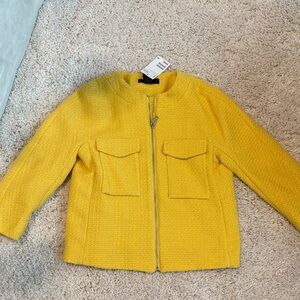 New H&M Yellow Jacket 2 women’s dress jacket blazer zip